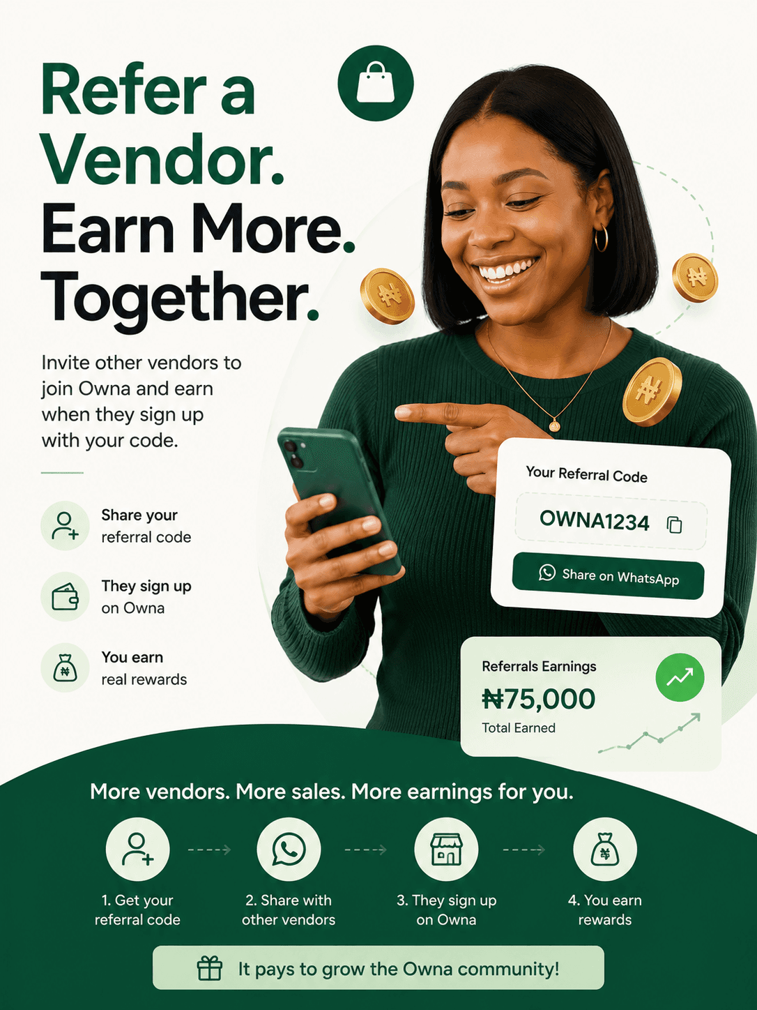 Refer and Earn on OWNA
